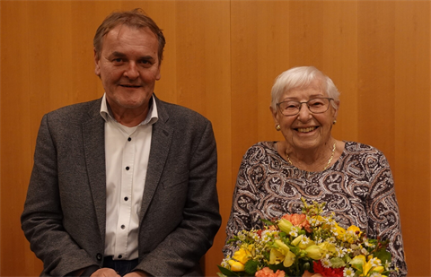 Bürgermeister Georg Bucher mit Frau Getrud Bachmann